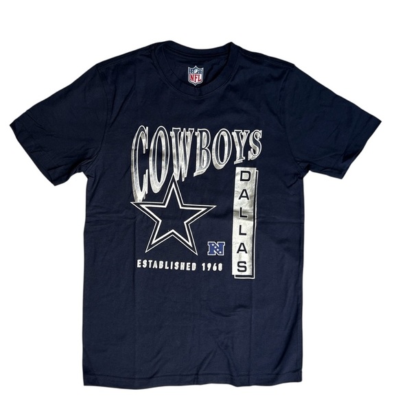 DALLAS COWBOYS Blue Short Sleeve T-shirt sz S NFL G-III Carl Banks Cotton Blend - Picture 2 of 10